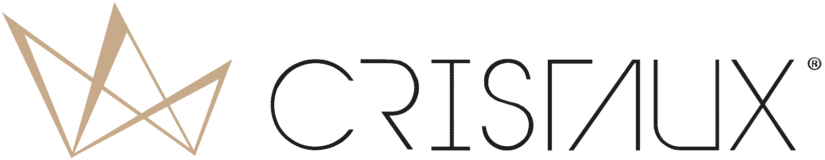 Cristaux logo dark